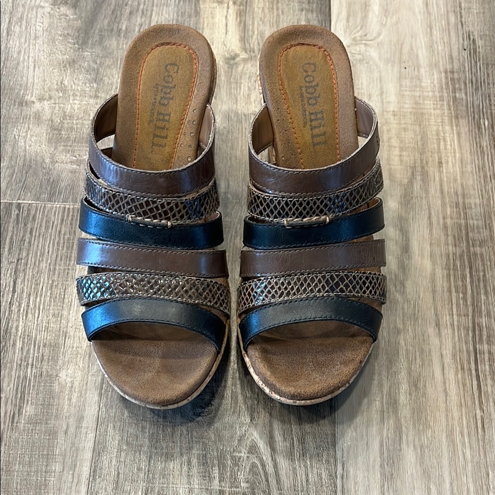 Cobb Hill by New Balance Women's Brown and Black Sandals | Size 7.5